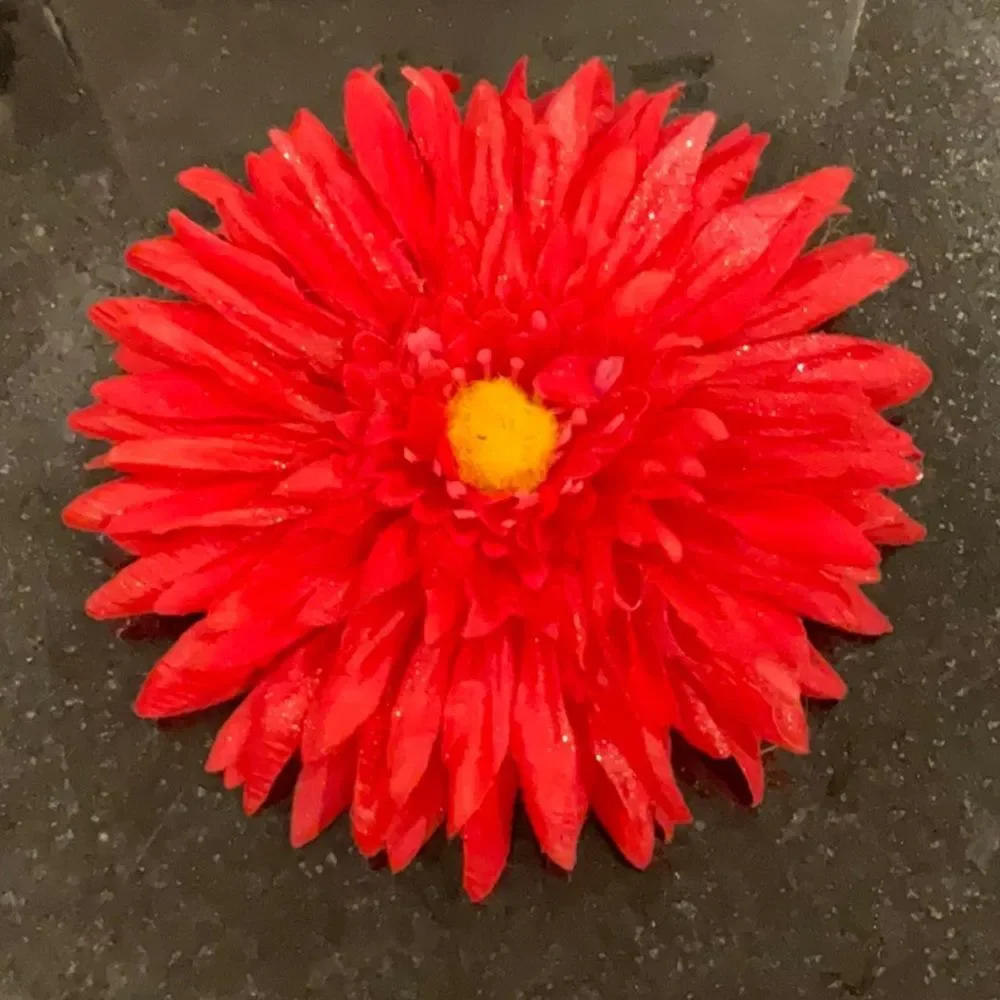 Large Pink Flower Barrette